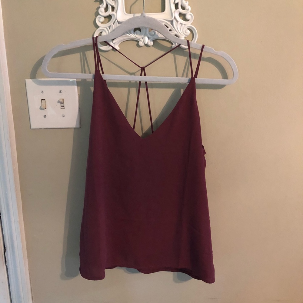Plum Strappy Top